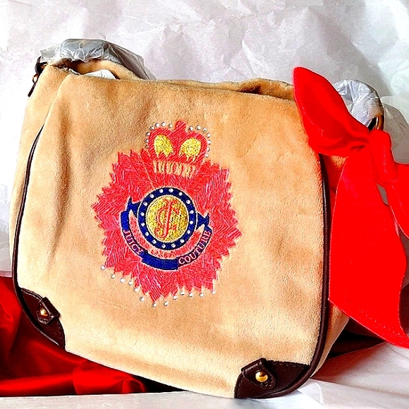 JC Velvet Cream Crest n'  👑 Orange Gold Black Monogram Crystal Embellished NWT - Picture 12 of 12